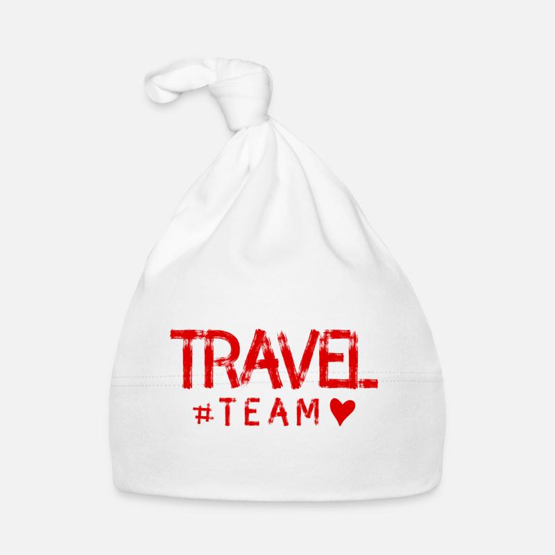 Voyage Voyage coeur de l’équipe - Bonnet bio Bébé - blanc