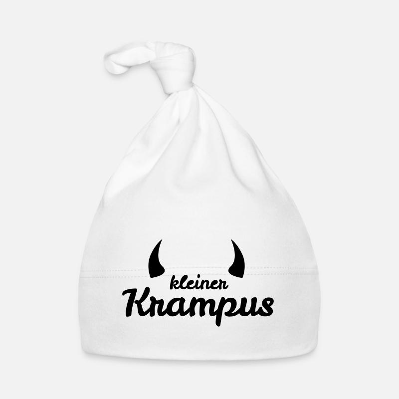 Kleiner Krampus mit Hörnern Baby Bio-Mütze