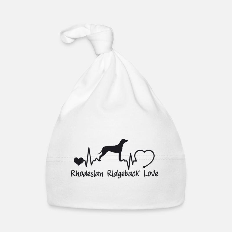 Rhodesian Ridgeback mit Herzschlag Baby Bio-Mütze