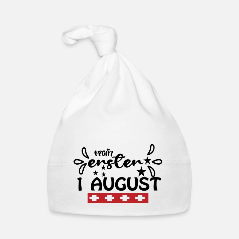Mein erster 1. August Baby Bio-Mütze