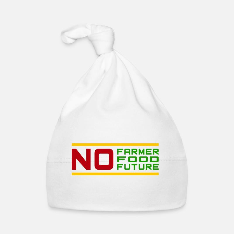 No Farmer No Food No Future Bauern Demo Protest Baby Bio-Mütze