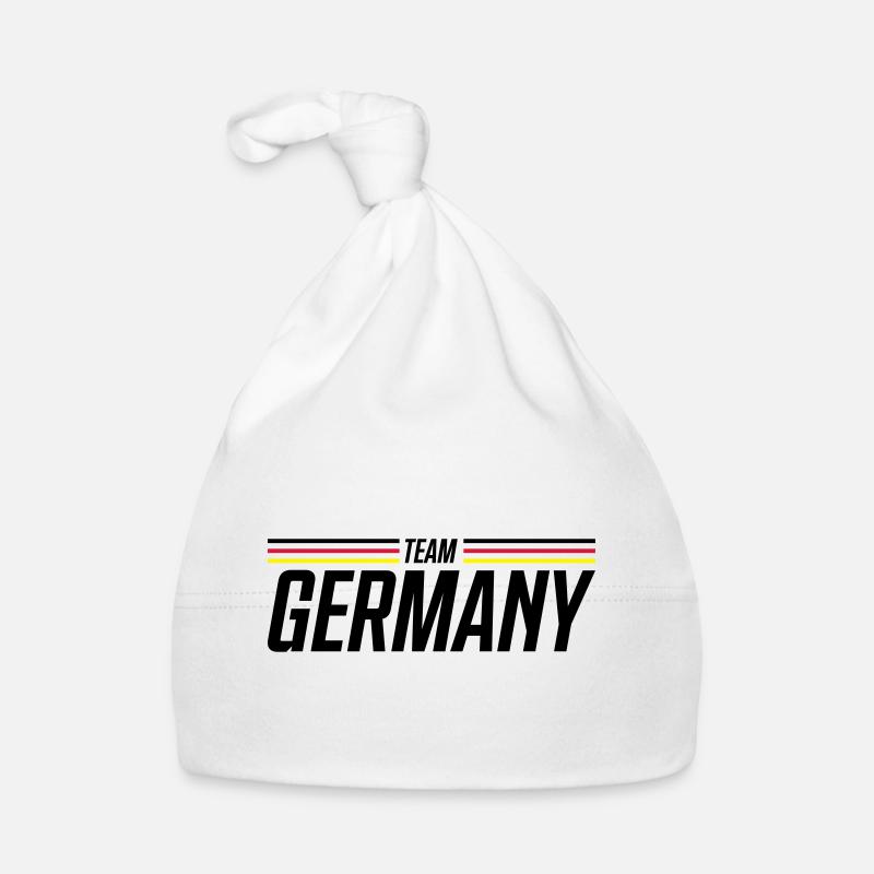 germany team - Baby Bio-Mütze - Weiß