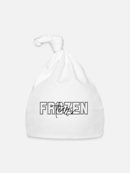 Frozen Tears inspired by song by Luciano back - Organic Baby Cap - white - Front