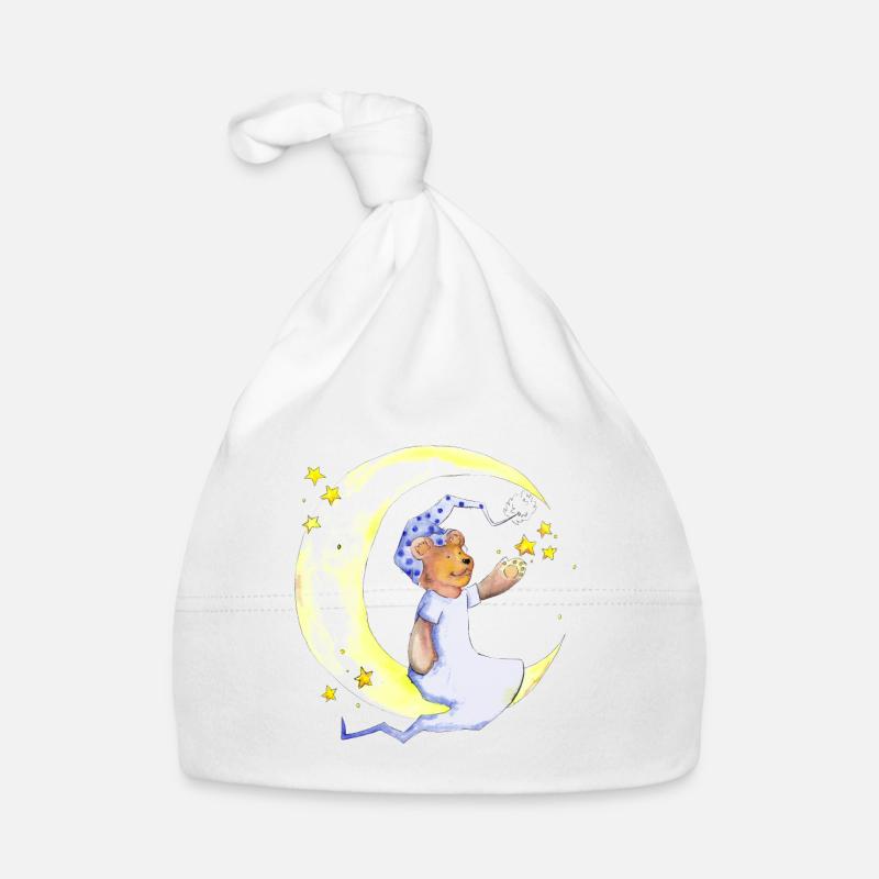 Der Bär im Mond Baby Bio-Mütze