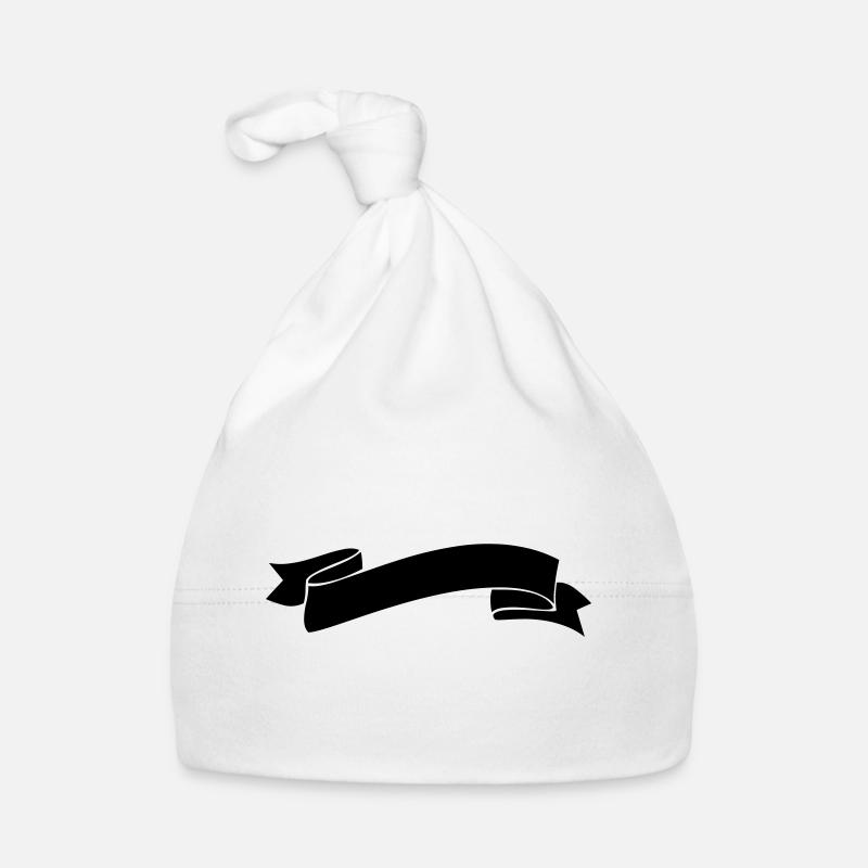 banderole icon ribbon element Organic Baby Cap