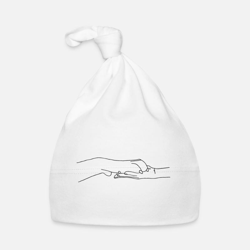 Hand mit Pfote Baby Bio-Mütze