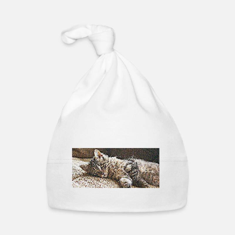 Tigrou le petit chat Bonnet bio Bébé