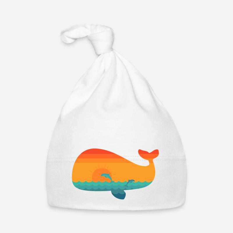 Whale (sun) Organic Baby Cap