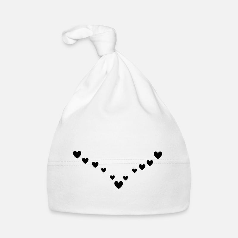 Herzen Muster Baby Bio-Mütze