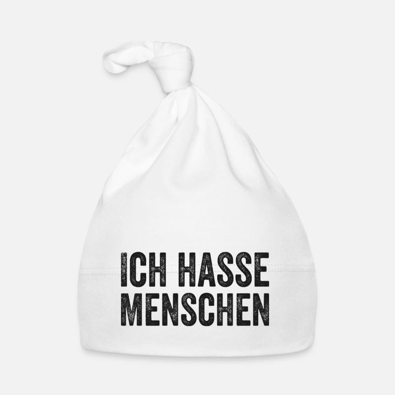 Ich hasse Menschen Baby Bio-Mütze