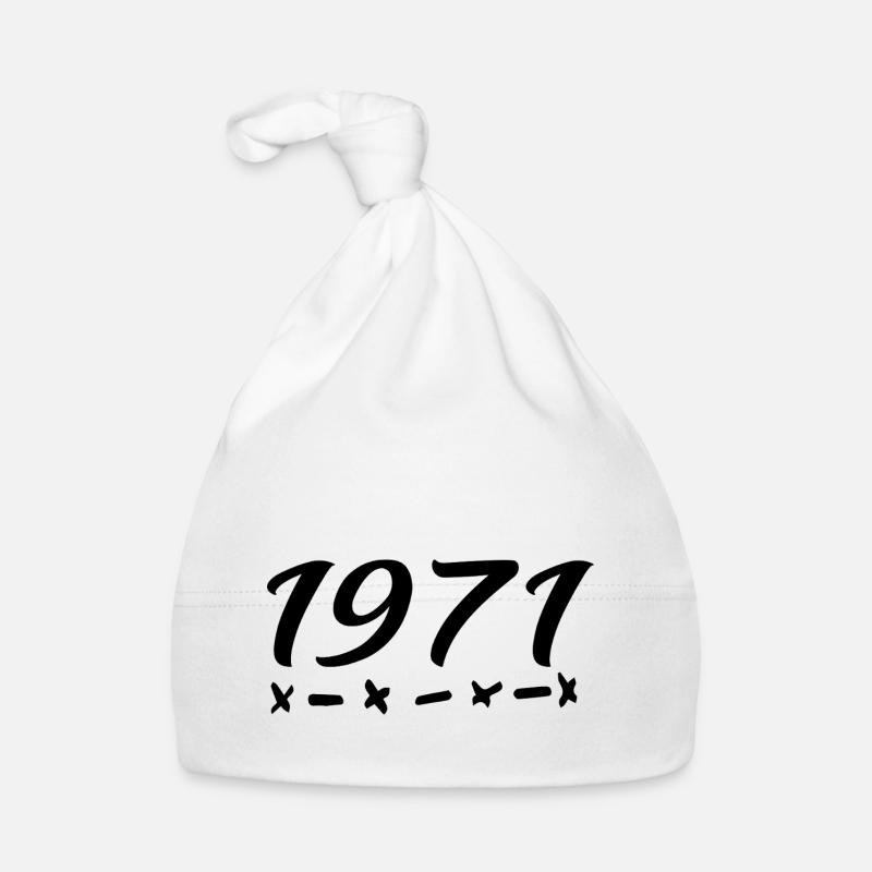 1971 Born - 54th Birthday 1971 Legend 1971 Organic Baby Cap