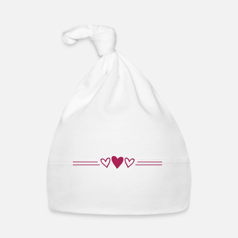 herz strich Baby Bio-Mütze