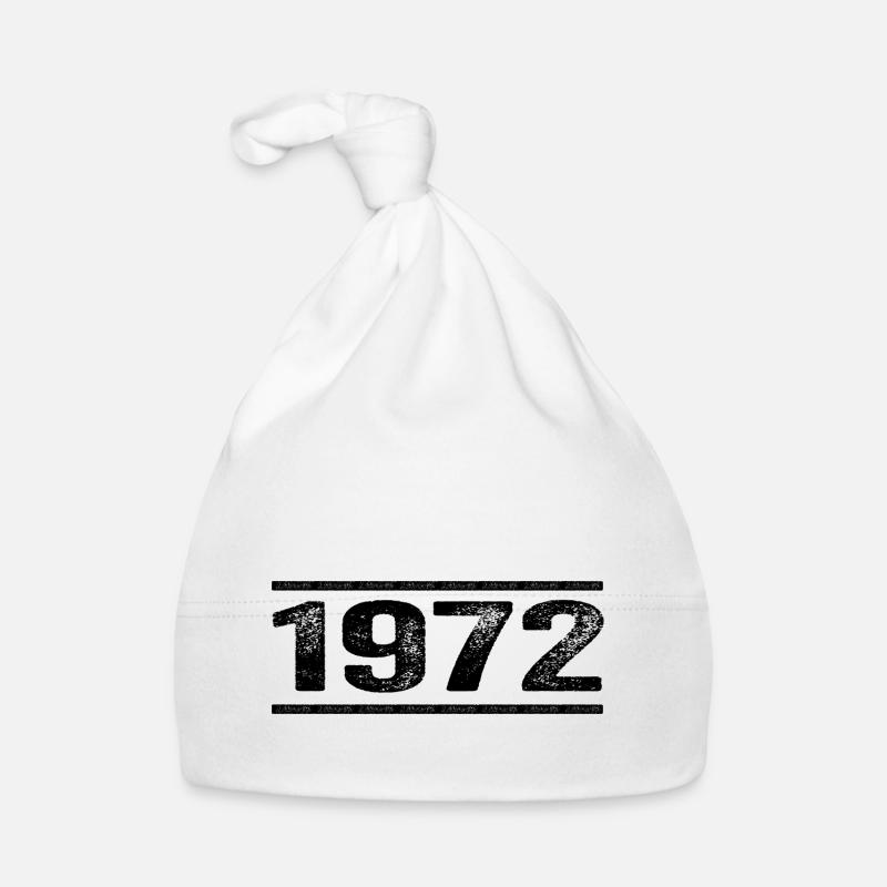 1972 Rétro 1972 Anniversaire 1972 Millésime 1972 Bonnet bio Bébé