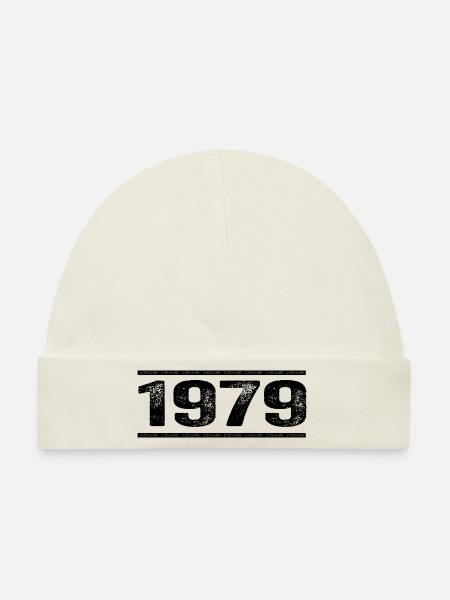 1979 Retro 1979 Birthday 1979 Vintage 1979 - Organic Baby Cap - white - Front