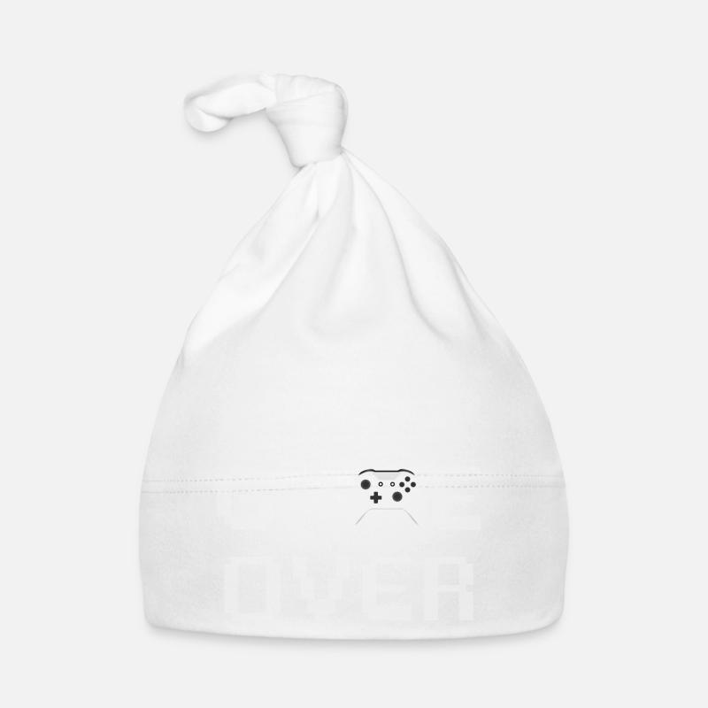 Game Over Controller Blanc - Bonnet bio Bébé - blanc
