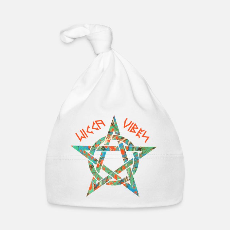 pentagramm 3 e 4 wicca vibes runen Baby Bio-Mütze