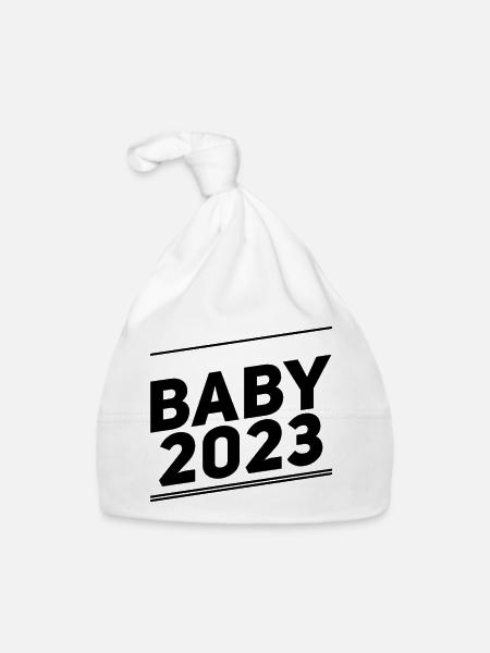 Bébé 2023 - Bonnet bio Bébé - blanc - Devant