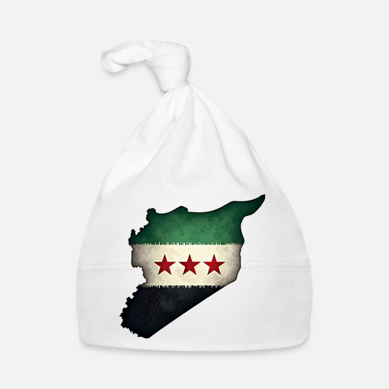 Drapeau Syrie Bonnet bio Bébé