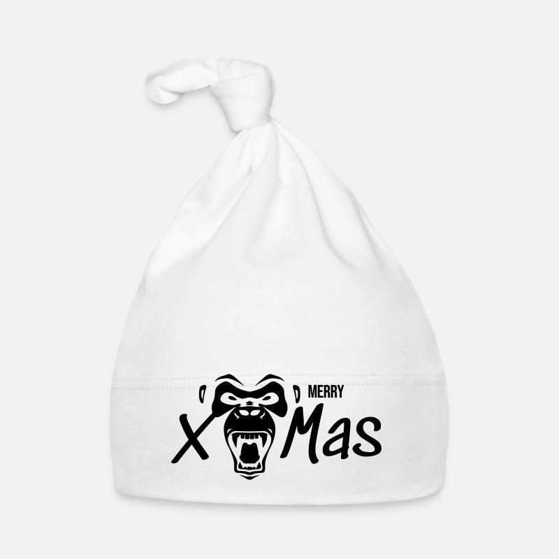 Joyeux Noël Gorille Singe Cadeau Bonnet bio Bébé