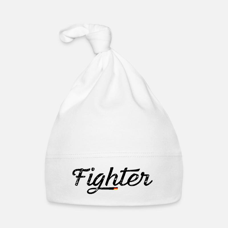 Fighter with German flag Organic Baby Cap
