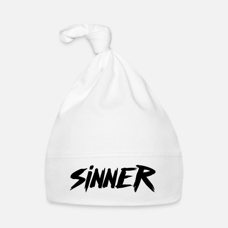 Sinner Graphic Organic Baby Cap
