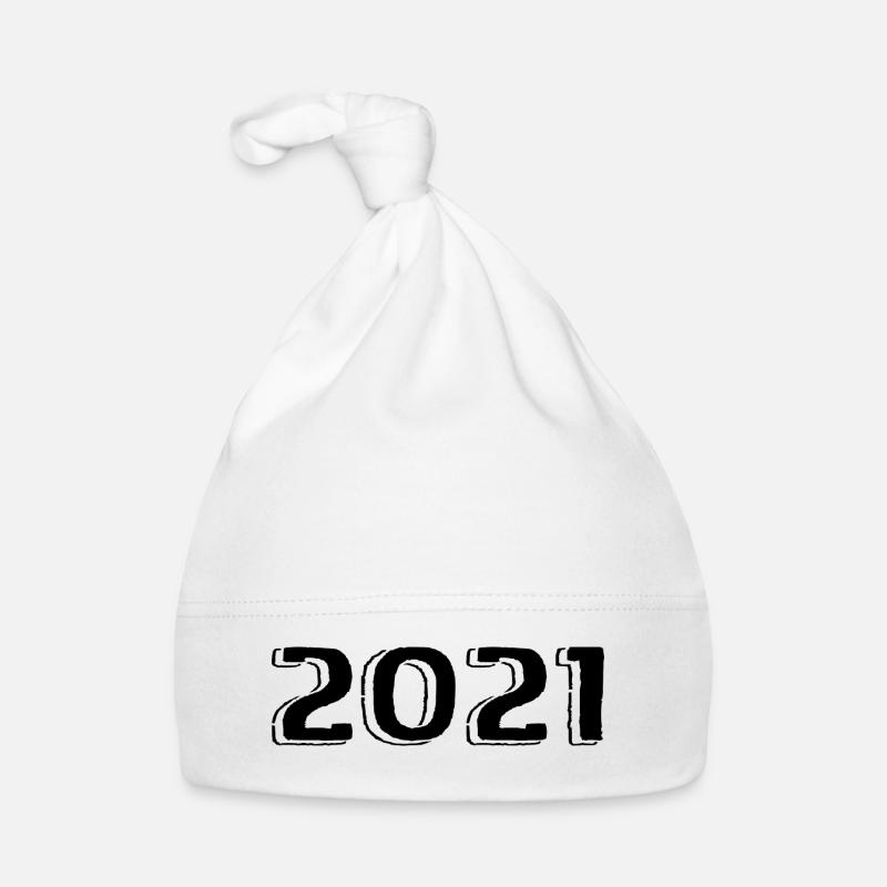 Vintage 2021 Born Birthday Retro 2021 Organic Baby Cap