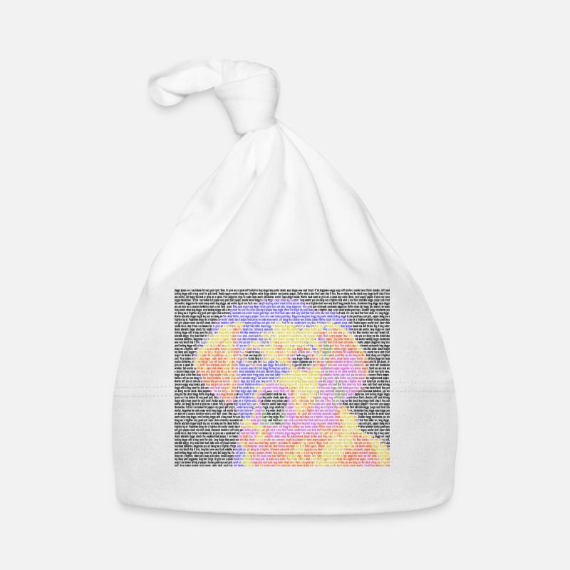 Text portrait dog face gift colored cool Organic Baby Cap