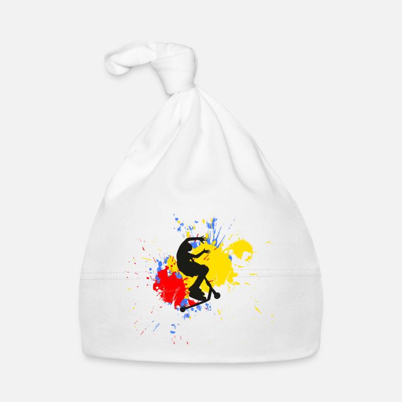 freestyle scooter - Organic Baby Cap - white