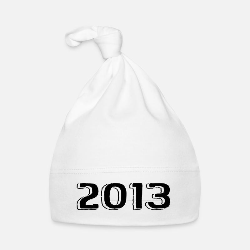 Millésime 2013 Naissance Anniversaire Rétro 2013 Bonnet bio Bébé