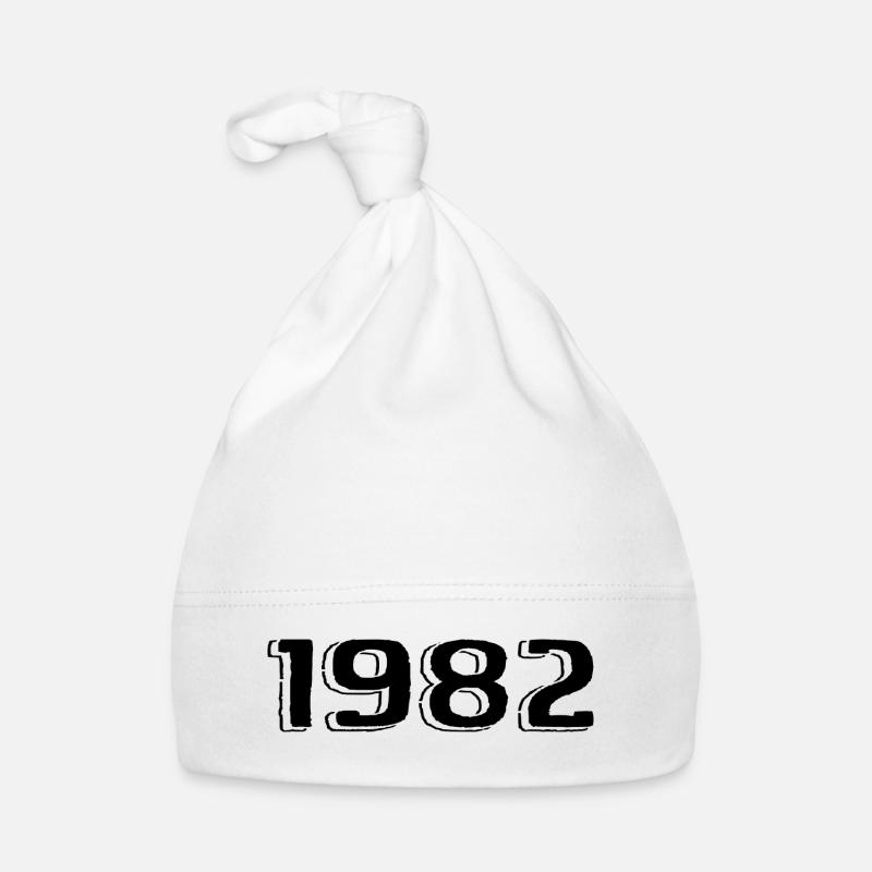 Vintage, 1982, Naissance, Anniversaire, Rétro, 1982 Bonnet bio Bébé