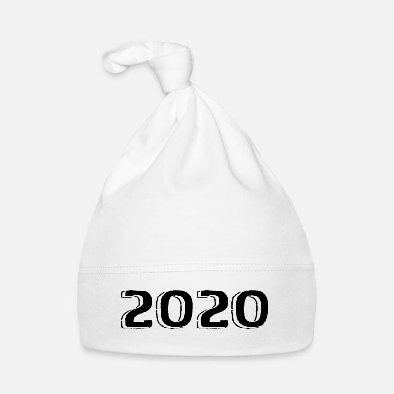Millésime 2020 Né Anniversaire Rétro 2020 Bonnet bio Bébé