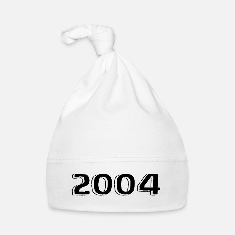Millésime 2004 Né Anniversaire Rétro 2004 Bonnet bio Bébé