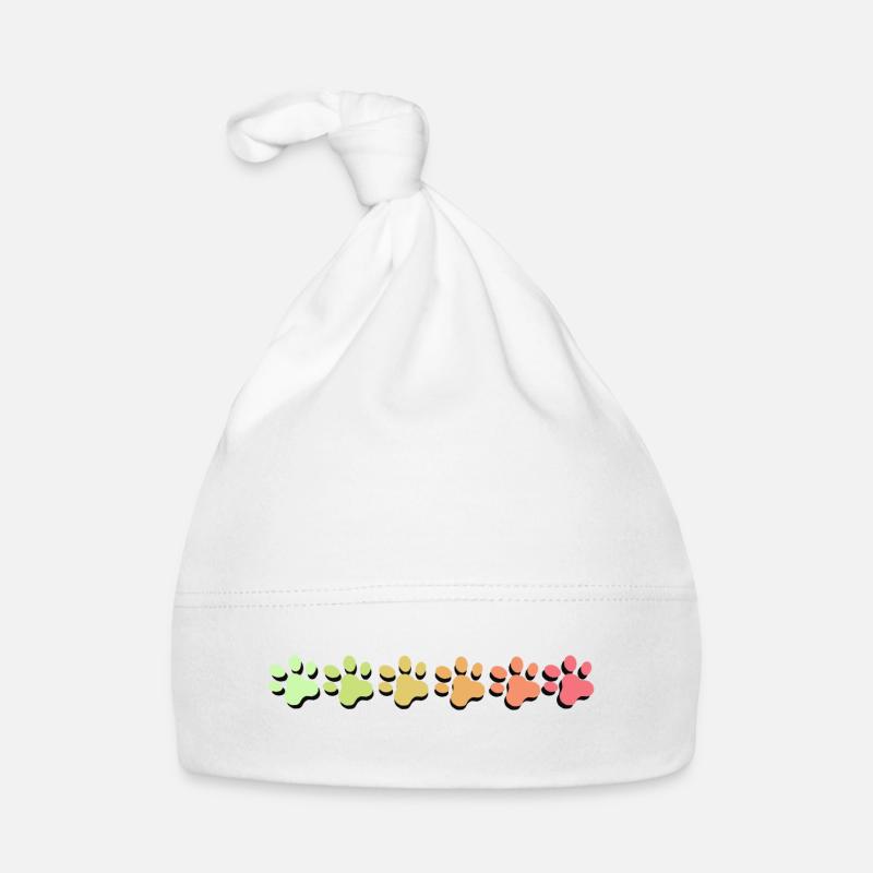 Paw Gradient Pastel Organic Baby Cap