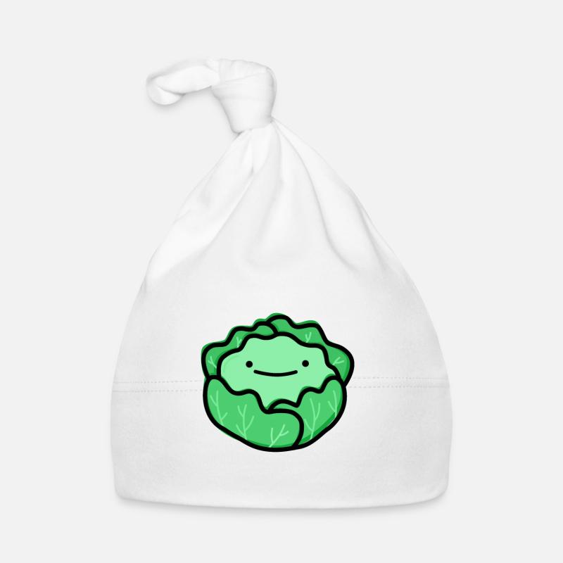 Cute lettuce - Organic Baby Cap - white