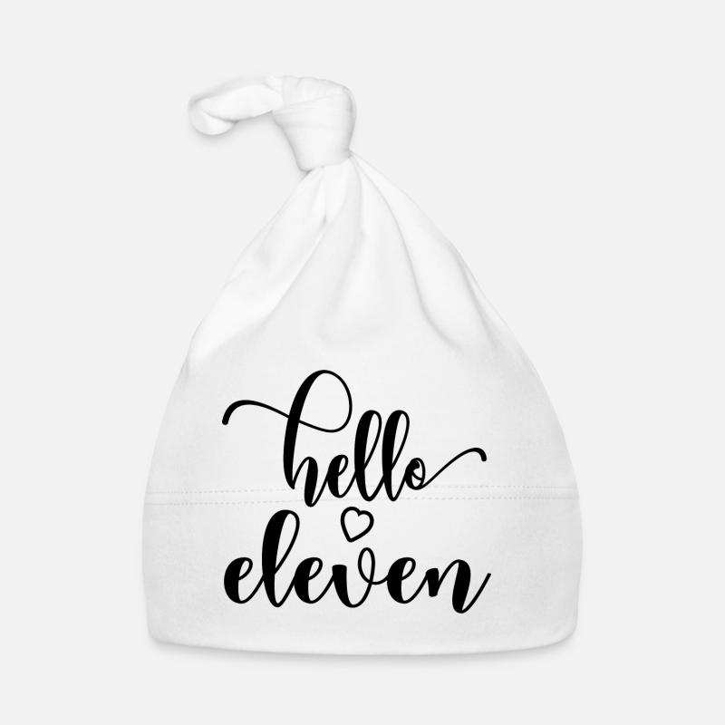 Hello Eleven - Mignon cadeau de 11e anniversaire pour les filles Bonnet bio Bébé