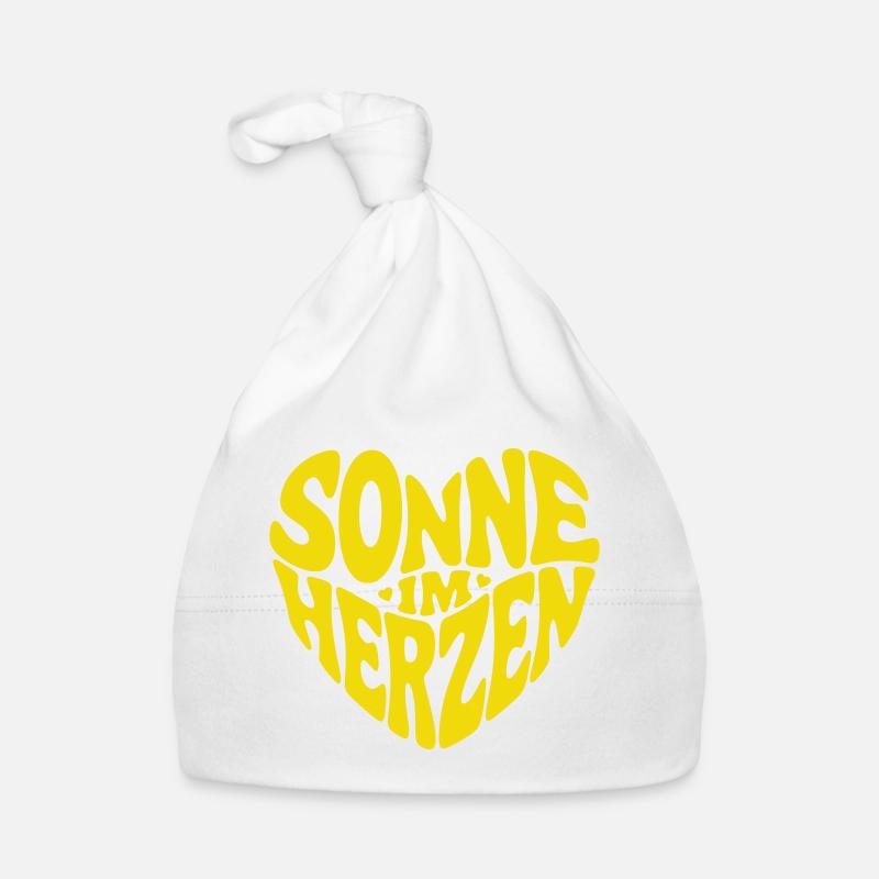 Sonne im Herzen Baby Bio-Mütze