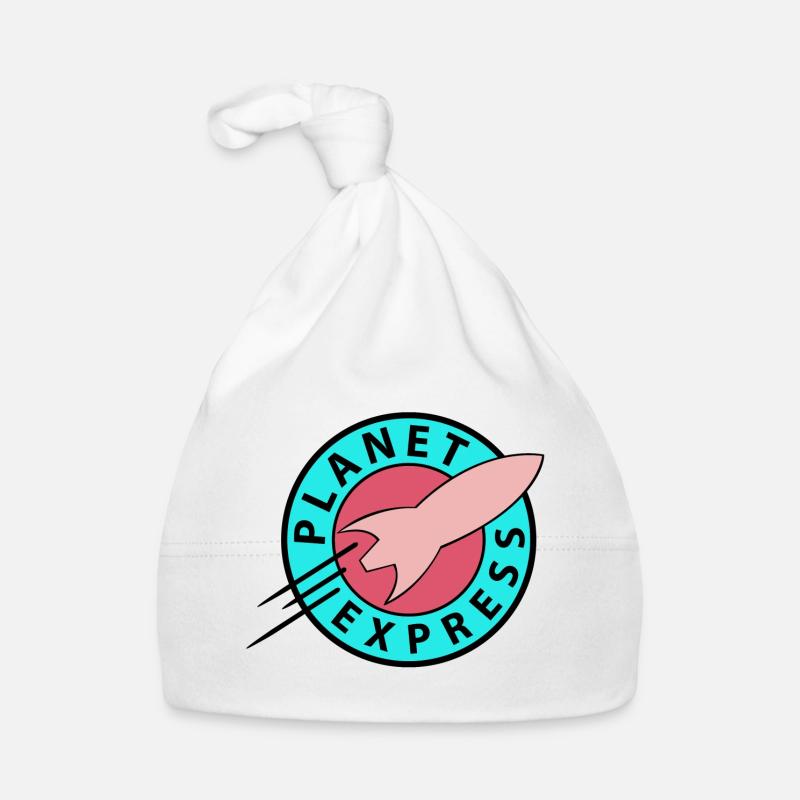 Futurama Planet Express Cool Retro - Baby Bio-Mütze - Weiß