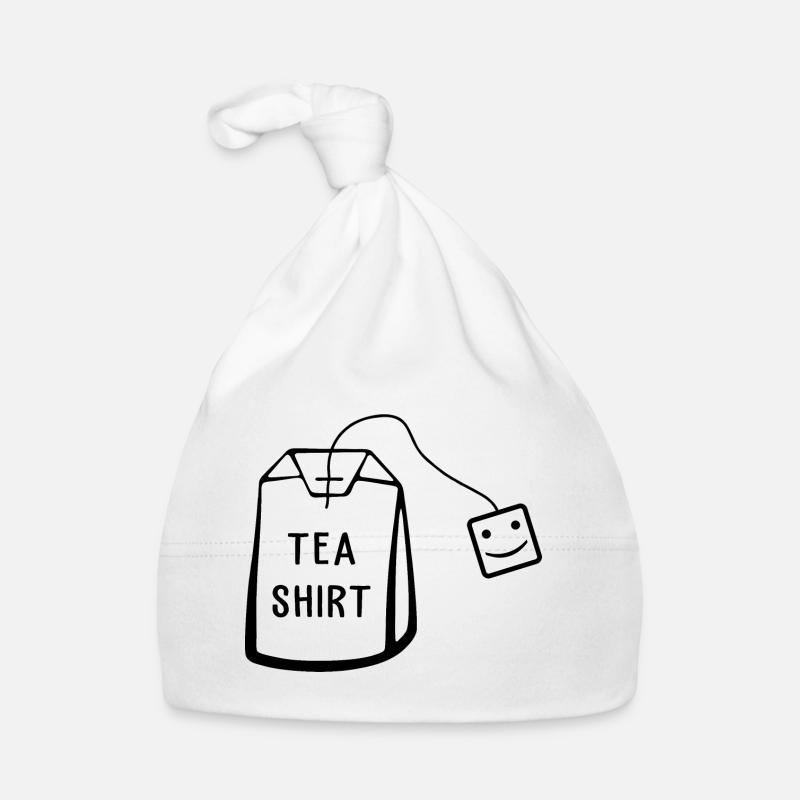 Chemise de thé drôle graphique Bonnet bio Bébé