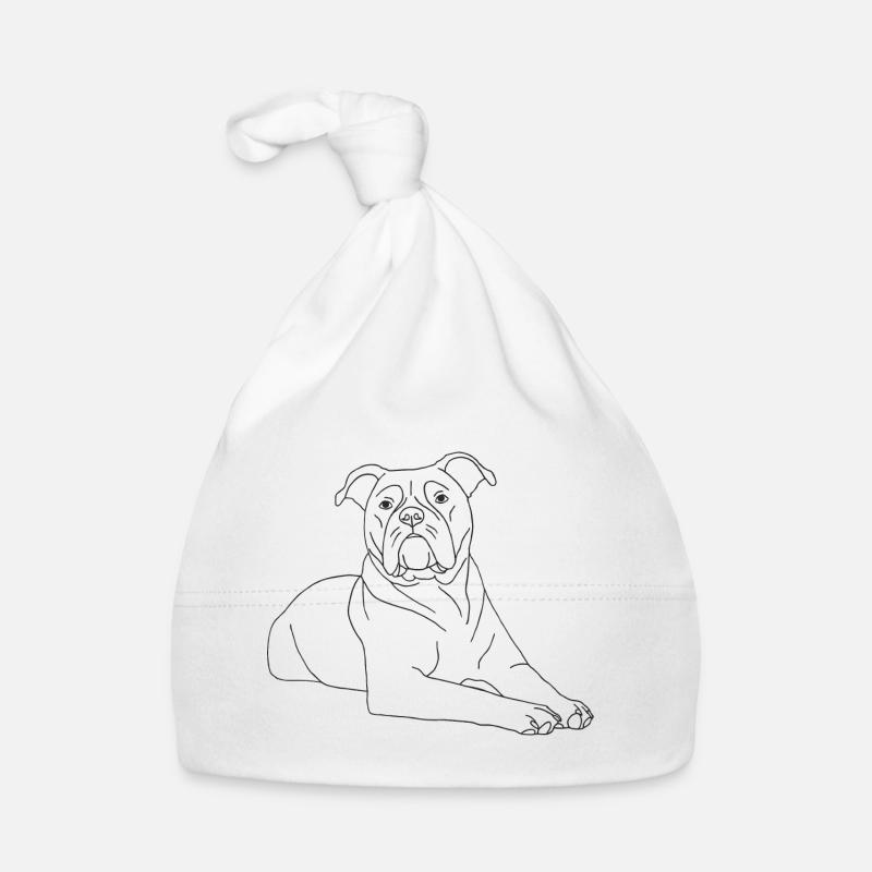 Old English Bulldog Baby Bio-Mütze
