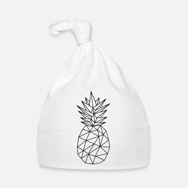 Ananas - Baby Bio-Mütze - Weiß