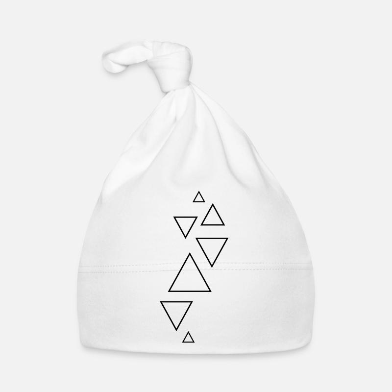 triangles formes hipster Bonnet bio Bébé