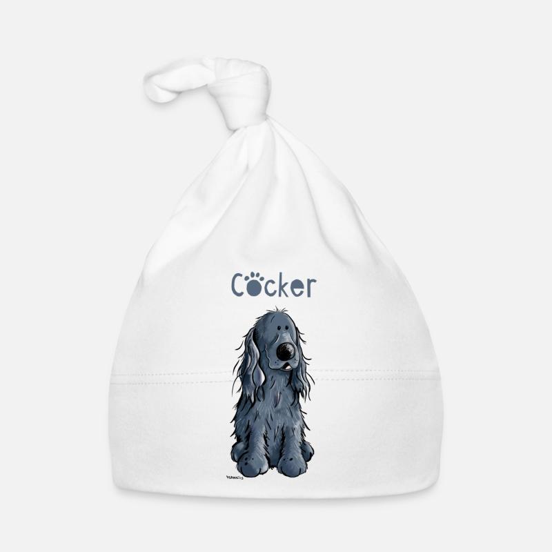 Drôle Cocker Spaniel Bonnet bio Bébé