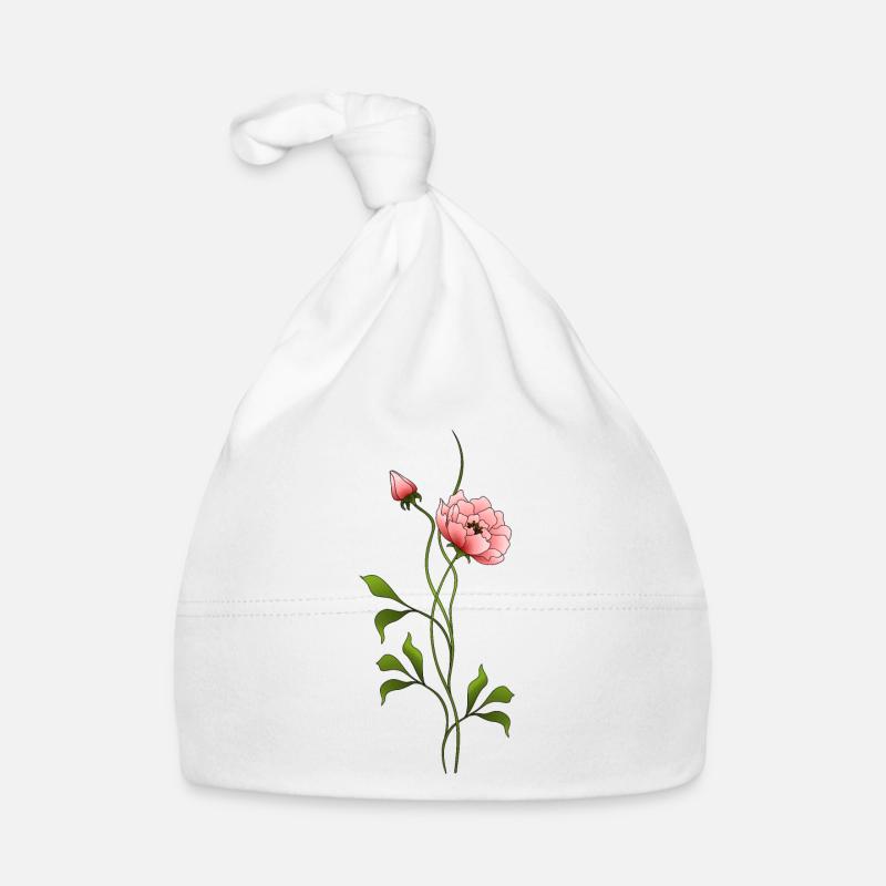 Bunte blume Baby Bio-Mütze