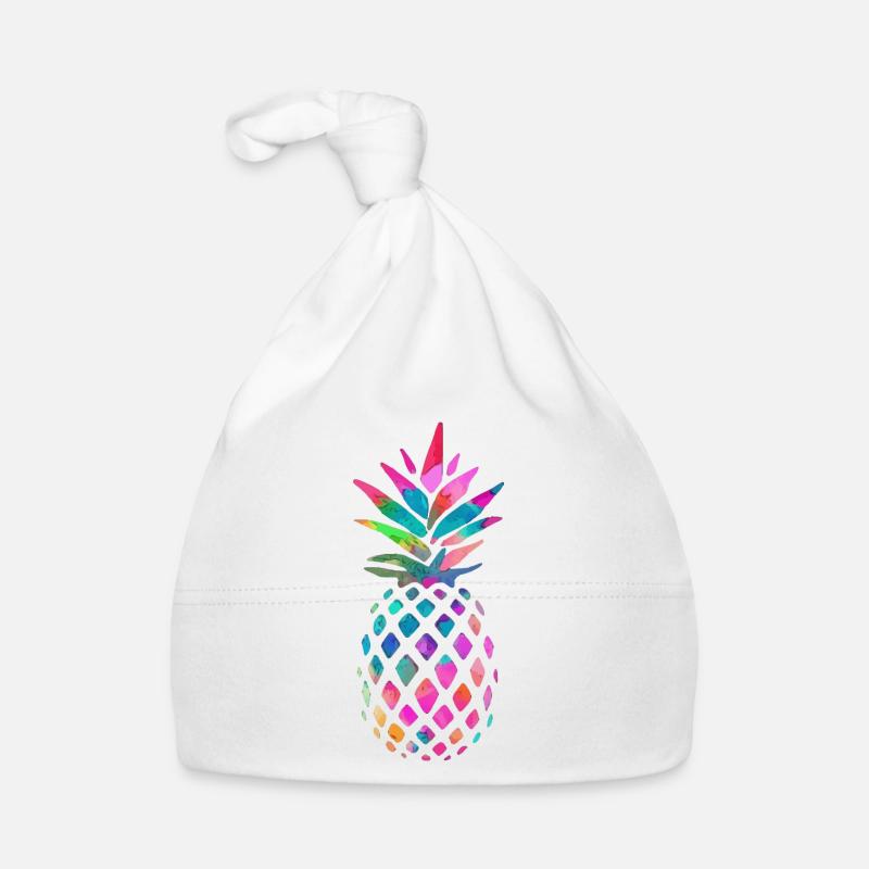 Ananas arc-en-ciel Bonnet bio Bébé