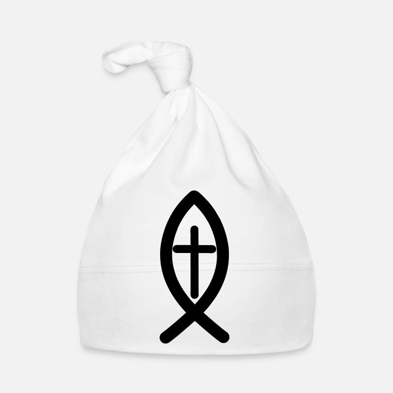 Jesus-Symbol Baby Bio-Mütze
