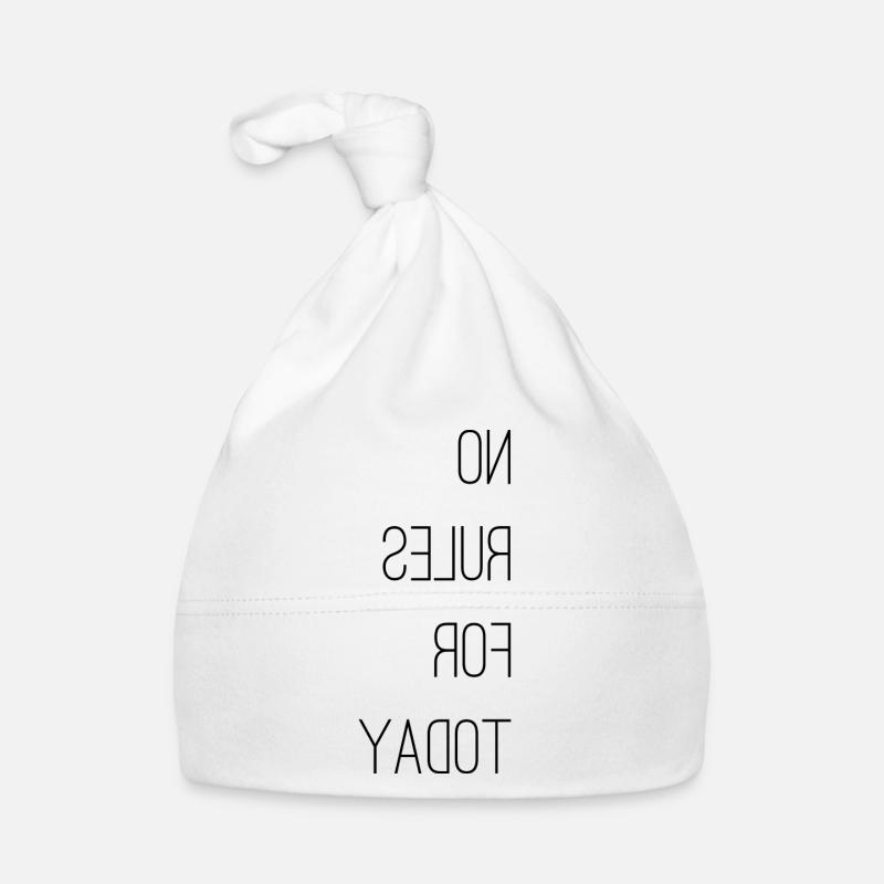 no rules for today Baby Bio-Mütze