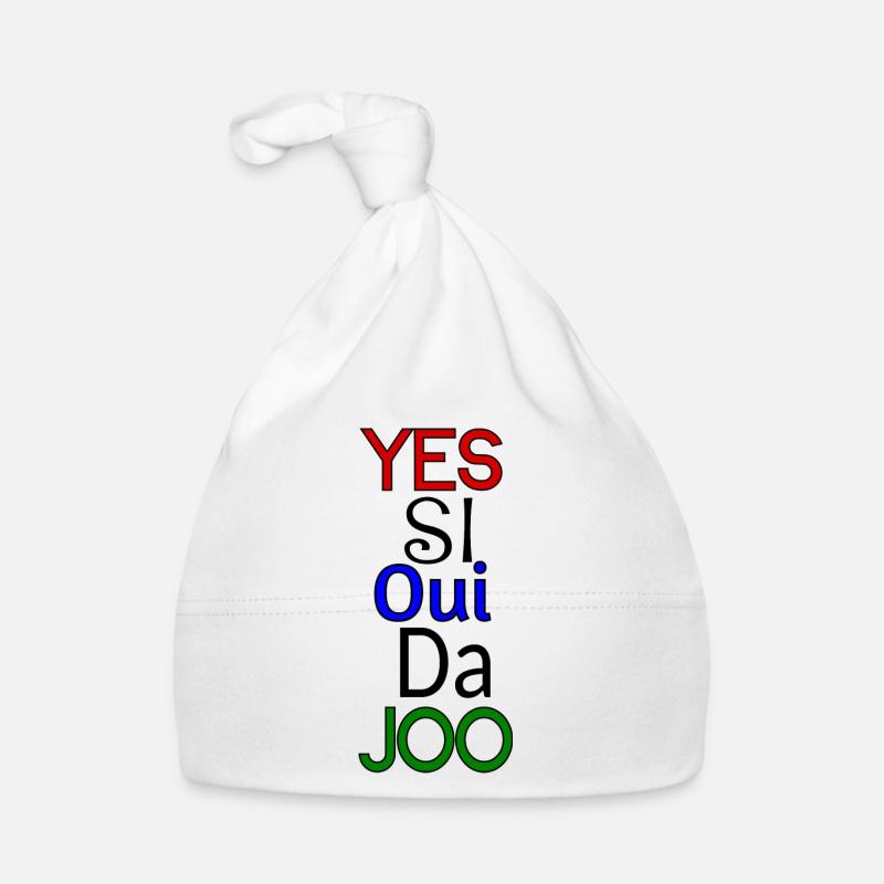 Yes different languages Organic Baby Cap