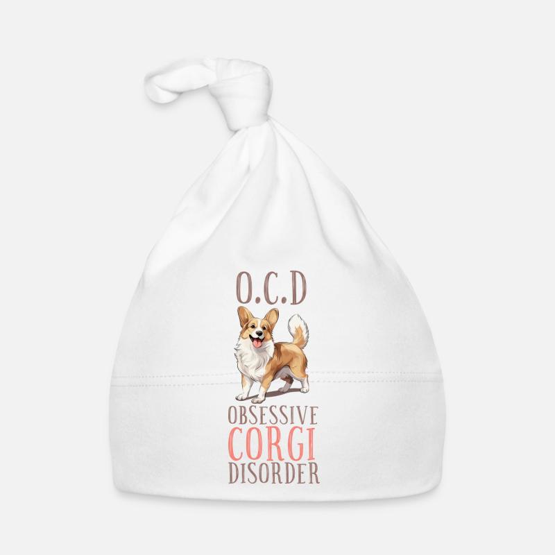 Obsessive Corgi Disorder Organic Baby Cap