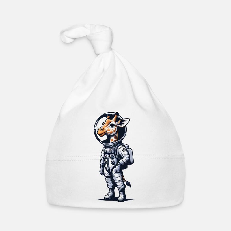 Mignon Girafe Astronaute Bonnet bio Bébé