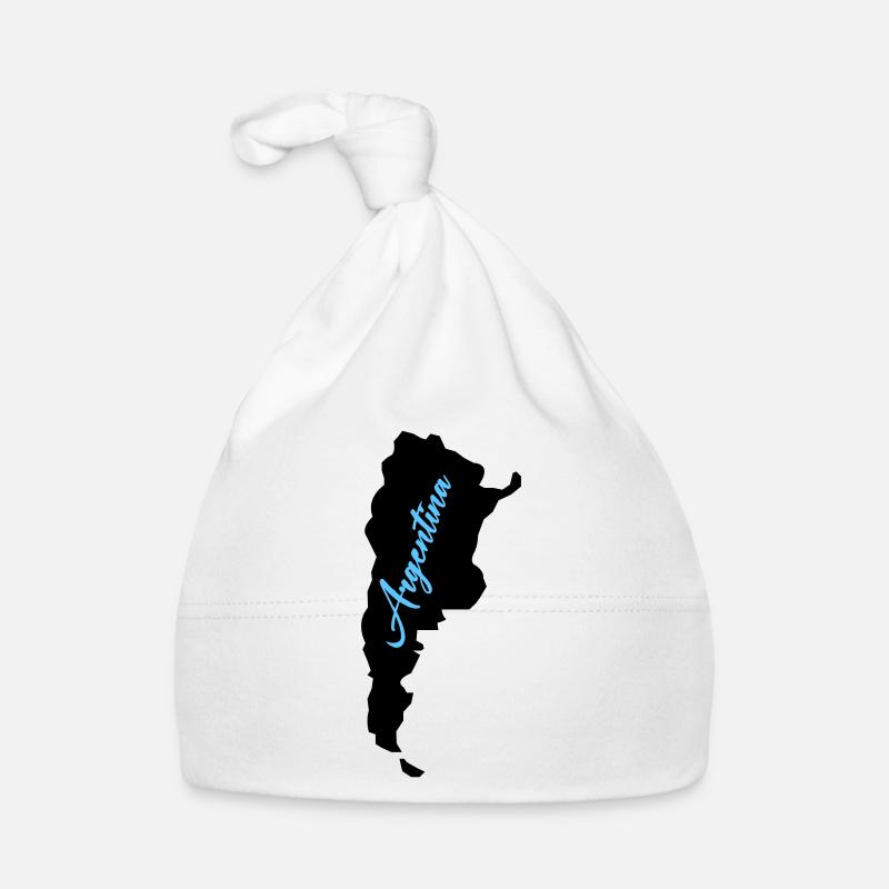 argentinien - Baby Bio-Mütze - Weiß